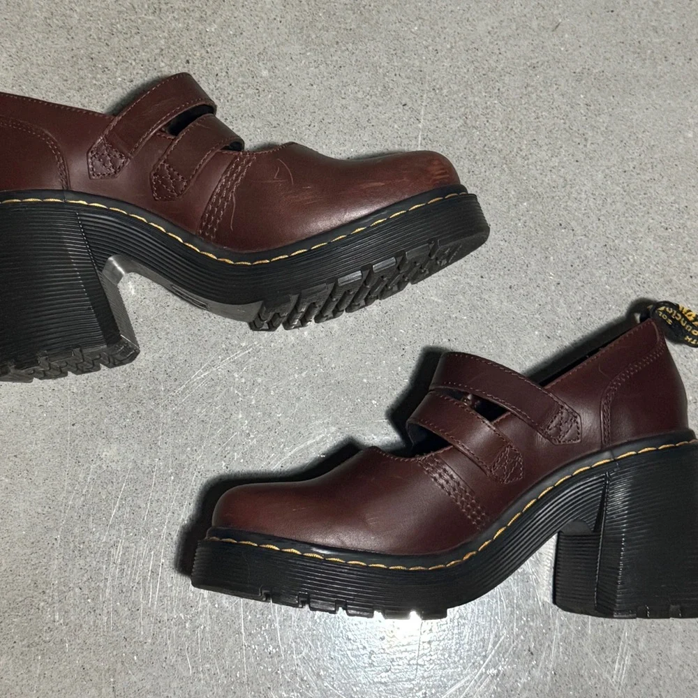 Dr. Martens Brown Platform Women's Shoes - Picture 7 of 7
